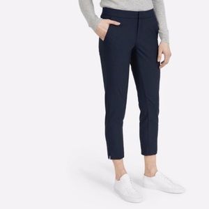 Everlane wool trouser Sz 00 black slim ankle